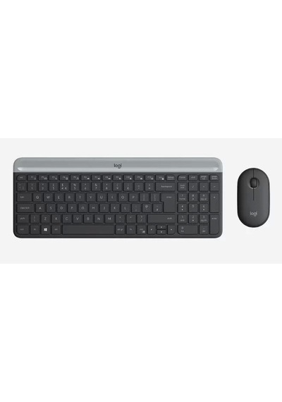 Logıtech Mk470 Q Tr İnce Kablosuz Klavye Mouse Set Siyah 920-009435 Optik