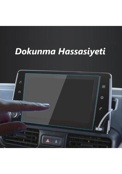 Citroen Berlingo 8 İnç Multimedya Ekran Koruyucu Şeffaf