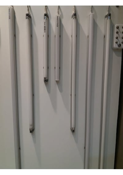 T5 Bant Armatür 1X14W Elektronik Balastlı Antrasit