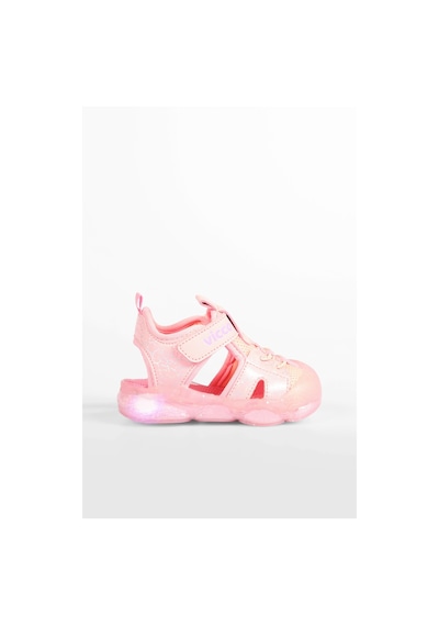 Vicco Monrovia Işıklı Kız İlk Adım Pembe Sandalet Pembe