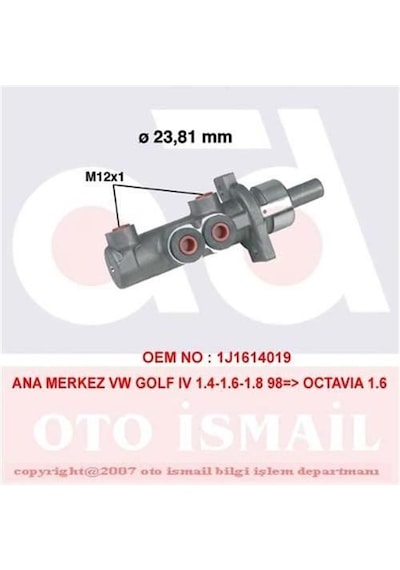 CIFAM 202-280 FREN ANA MERKEZİ GOLF IV 97- BORA 98- / A3 96- TT 9