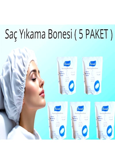 Ficomed Şampuanlı Saç Yıkama Bonesi Bone Tekli Paket 5 Adet