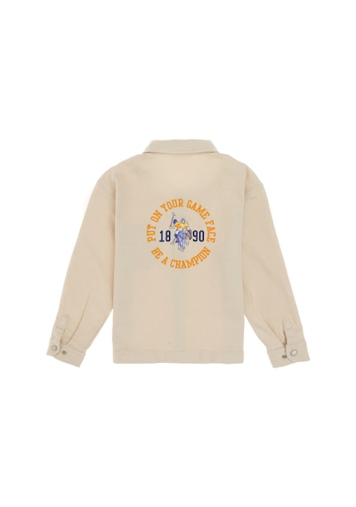 U.s. Polo Assn. Erkek Çocuk Krem Gömlek Desenli 50300403-vr071 KREM