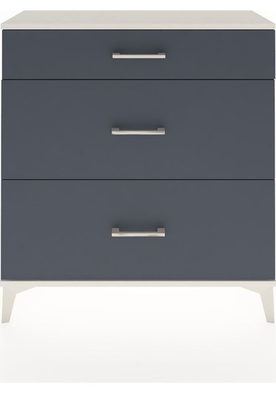 Arges Şifonyer 3 Çekmeceli 88x30x96 Aytaşı-antrasit Aytaşı