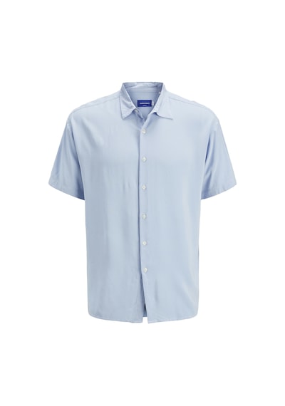 Jack & Jones Jack Jones Erkek Viskon Kısa Kollu Gömlek 12271078 A. Mavi