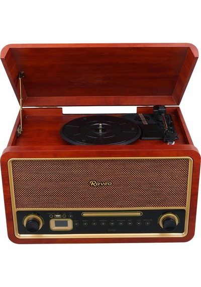 Magicvoice F29 Retro Vintage Çanta Pikap Cd Radyo Bluetooth Aux Usb Mp3 Çalar