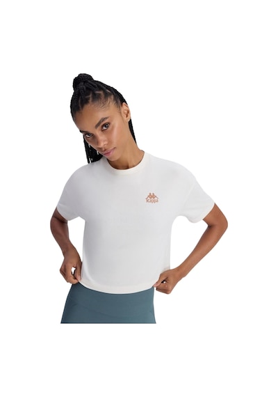 Kappa Authentic Aster Kadın Beyaz Comfort Fit Tişört Beyaz