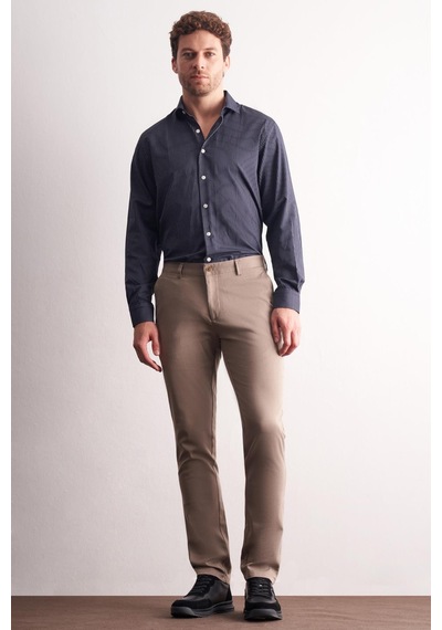 İmza - Koyu Bej Yan Cep Düz Paça Pamuklu Slim Fit Chino Casual Pantolon 1003255165 - Koyu Bej İmza - Koyu Bej Yan Cep Düz Paça Pamuklu Slim Fit Chino Casual Pantolon 1003255165 - Koyu Bej