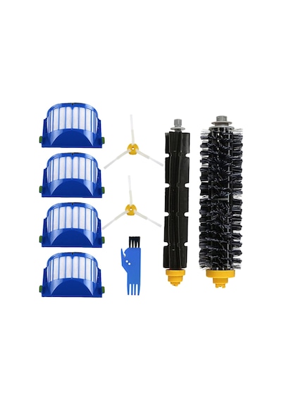I-robot Roomba 600 Serisi Uyumlu 8 Parça Yedek Filtre Fırça Seti
