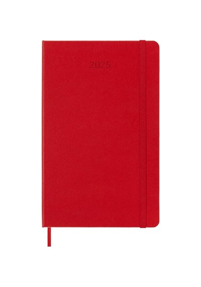 Moleskine 12 Ay Haftalık Ajanda L Boy 13x21 Cm Sert Kapak Kızıl Kırmızı Kırmızı