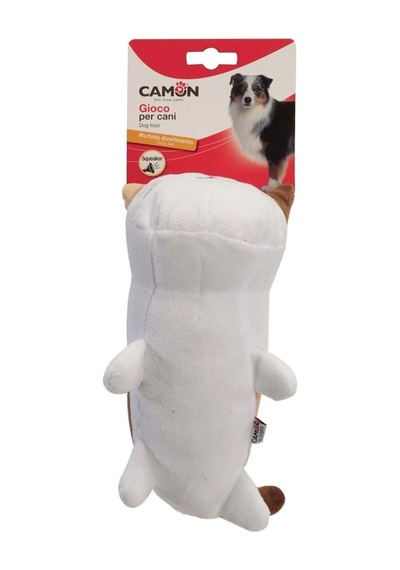 Camon Gıcırtılı Kedi Şeklinde Eğlenceli Peluş Köpek Oyuncağı 25 Cm