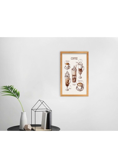 Bk Home Coffee Tasarımlı Dekoratif Retro Ahşap Tablo-25 (551048417)