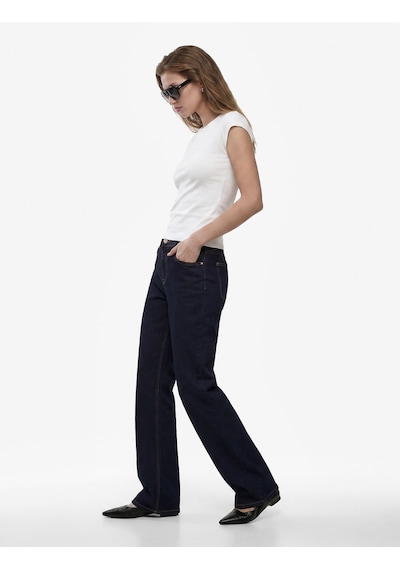 Koton Dikiş Detaylı Slim Fit Fitilli Kap Kol Bluz Kırık Beyaz 6sak70032uk Ekru