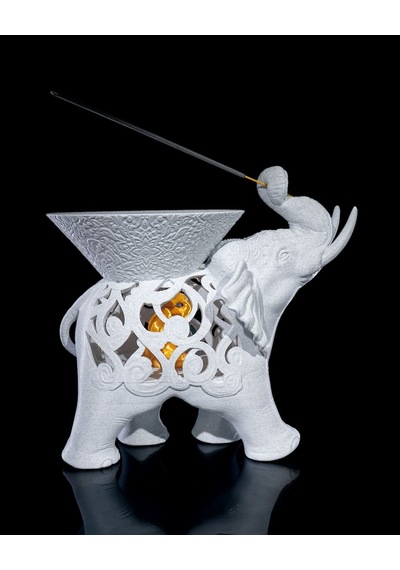 Fil Figürlü Dekoratif Tütsülük - 3d Baskı