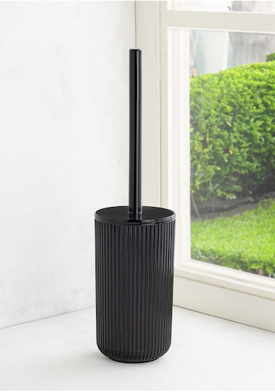 Nandy Home Kıl Fırçalı Hijyenik Tuvalet, Banyo Fırçası Siyah