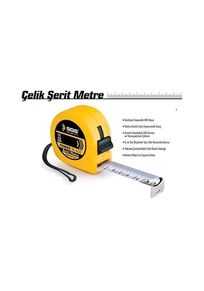 Sgs Şerit Metre 10 Metre x 25 Mm -