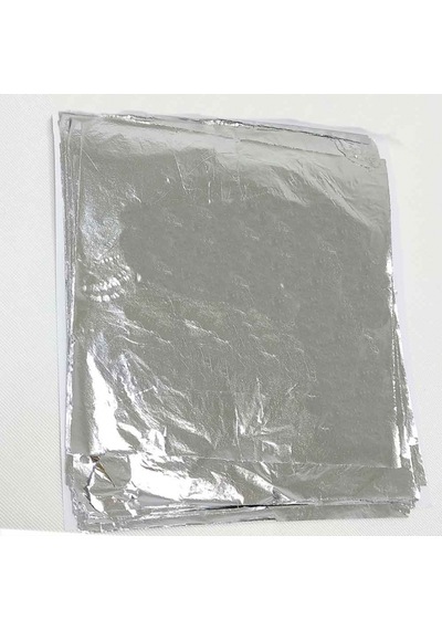 Epoksi Tasarım İçin Varak Yaprak 14x14 Cm 100 Adet Gümüş