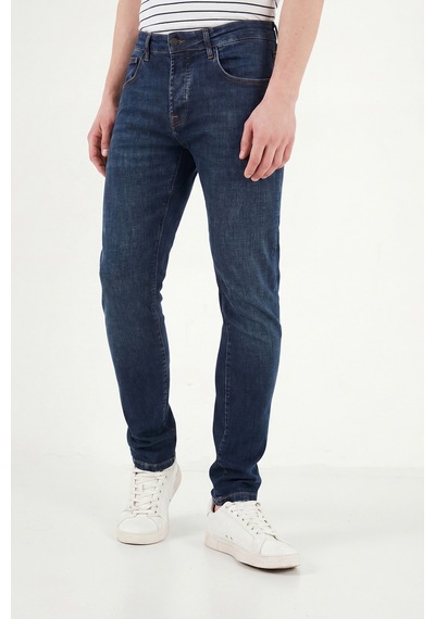 Buratti Pamuklu Slim Fit Düşük Bel Jeans Erkek Kot Pantolon 1115c84napolı Lacivert