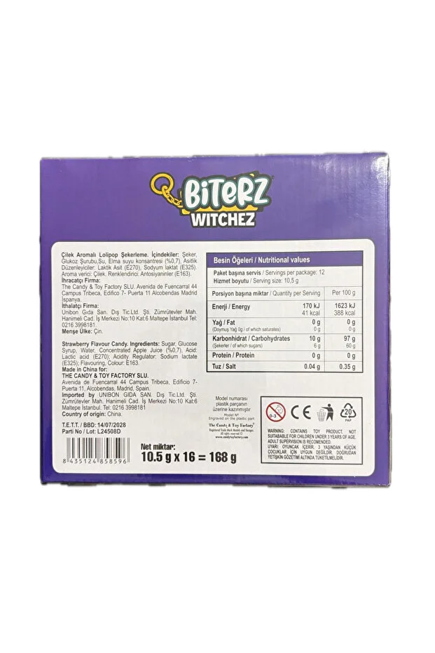 Bıterz Witchez Lolipop Şeker Ve Figür Anahtarlık 1 Adet