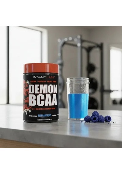 Insane Labz Demon Bcaa Powder 2:1:1 60 Servings - Blue Rasperry