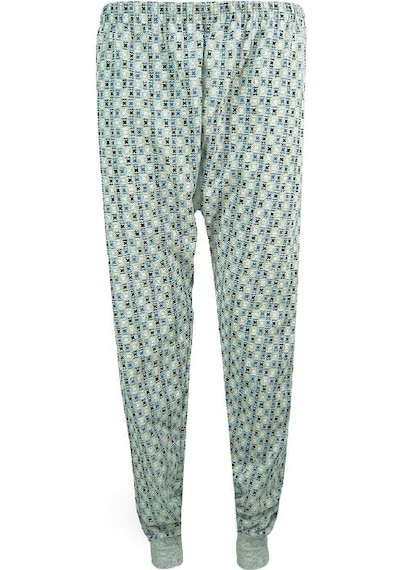 Abarta Erkek Battal Manşetli Ağlı Pijama Altı -3xl-4xl-1 Adet Açık Mavi
