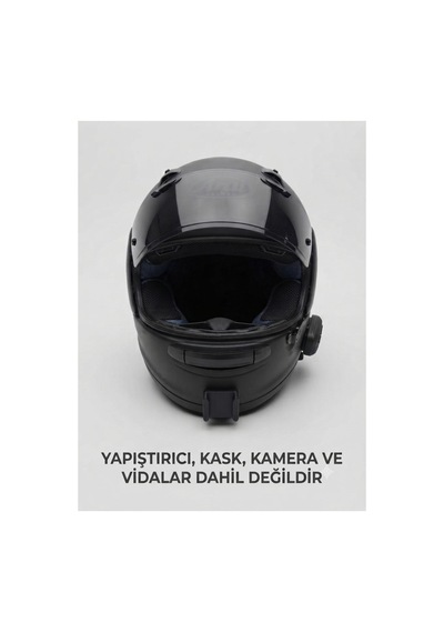 Arai Regent-x Uyumlu Aksiyon Kamera Aparatı - Kask Çene Bağlantı Aparatı Siyah