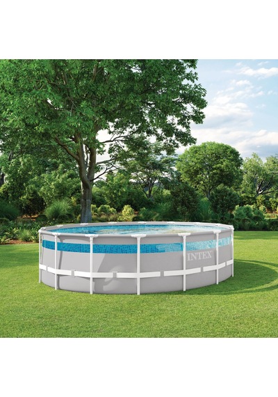İntex 26730 488x122cm Clearview Premium Prefabrik Havuz Seti 220v Filtreli