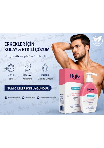 Agis Beauty Fast & Clean Tüy Dökücü Krem 250 ML
