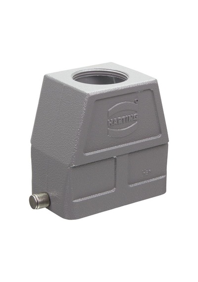 Harting Han 10B Metal Konnektör Kaputu Yan Giriş M32 Heavy Duty Connector Hood 19300100547