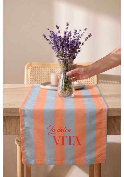 La Dolce Vita Baskılı Runner 40x140 Cm Çok Renkli
