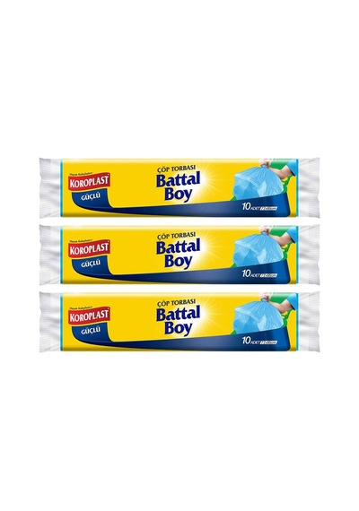 Battal Boy Çöp Torbası 10'lu X 3 Adet