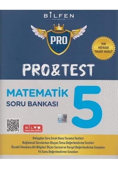 Bilfen 5.sınıf Pro&test Matematik Soru Bankası Yeni Müfredat
