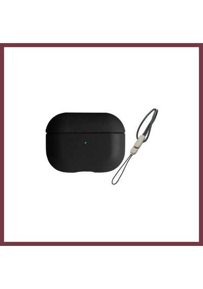 Storeşahin Apple Uyumlu AirPods 3 3.nesil 405 Deri Kılıf - Siyah Shn0720