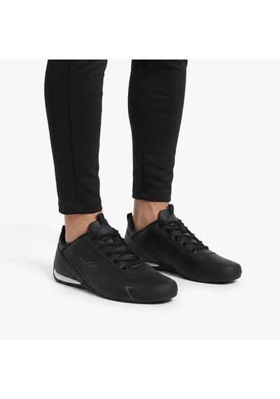 Lescon Smash 9 Erkek İnce Taban Rahat Hafif Sneaker Spor Ayakkabı Siyah