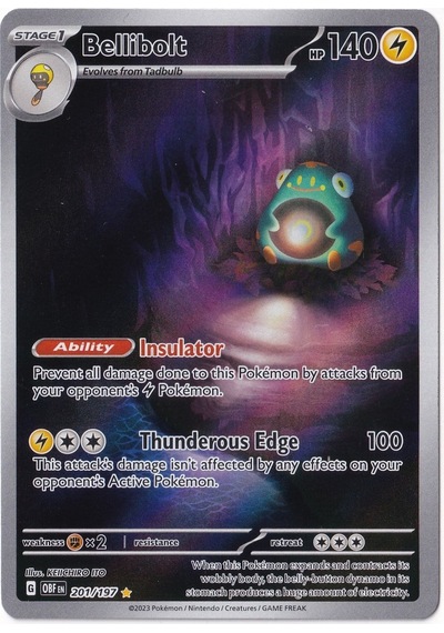 Bellibolt 201 - Pokemon Obsidian Flames - Pokemon Kartı Mint