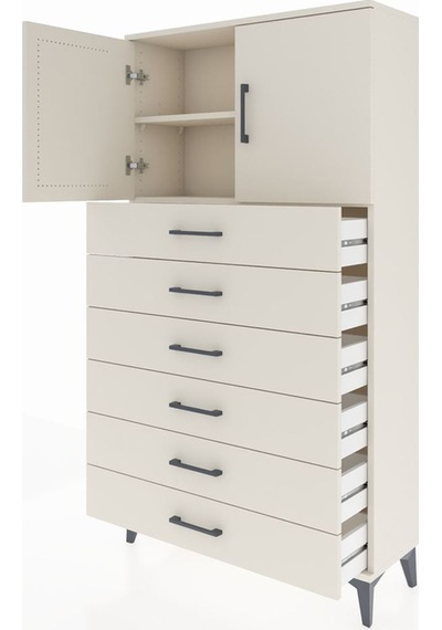 Arges Dolap 2 Raflı 6 Çekmeceli 2 Kapaklı 88x30x163 Aytaşı-ay... Aytaşı Arges Dolap 2 Raflı 6 Çekmeceli 2 Kapaklı 88x30x163 Aytaşı-ay... Aytaşı