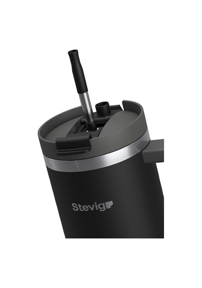 2 Moods Tuck-in Tumbler Sızdırmaz Çelik Termos 900 Mililitre Black St-236 Diğer