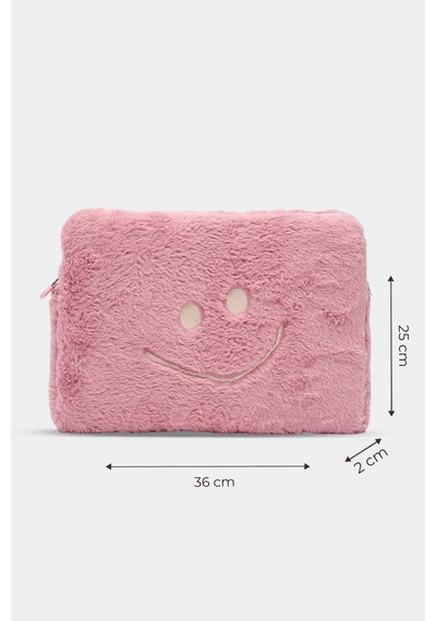 Mussen Smile Laptop Kılıfı 13" & 14" İnç Uyumlu Pembe