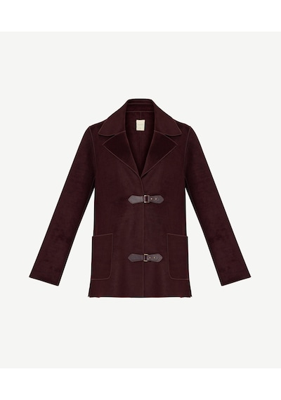 Yargıcı Regular Ceket Yaka Uzun Kol Palto 26kkpl5021x 016 Bordo