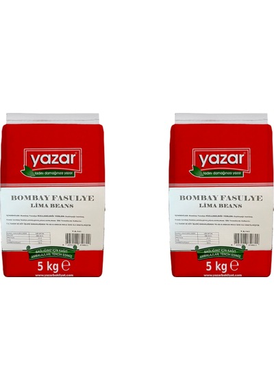 Yazar Bombay Fasulye 5 Kg X 2 Paket