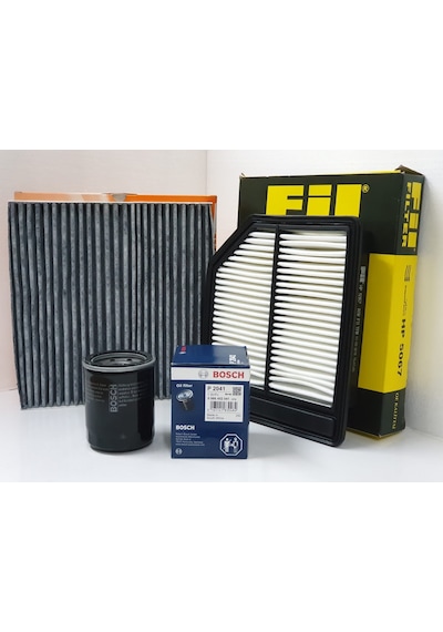 Honda 1.6 Fd6 Civic 3'Lü Filtre Set Karbonlu Polen 2006-2012