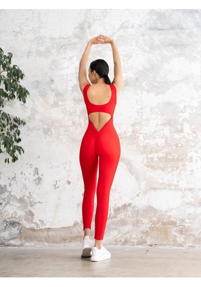 Arkası Büzgülü Scrunch Butt Spor Tayt Tulum