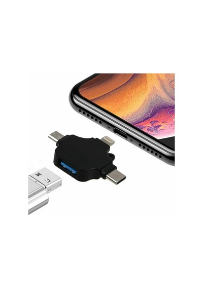 5003 Lightning Apple Uyumlu iPhone Type-C Micro Usb Dişi Çevirici Adaptör