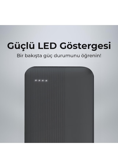 Philips DLP2120 10000 mAh 22.5W 2xUSB-A + Type-C PD Üç Çıkışlı Powerbank