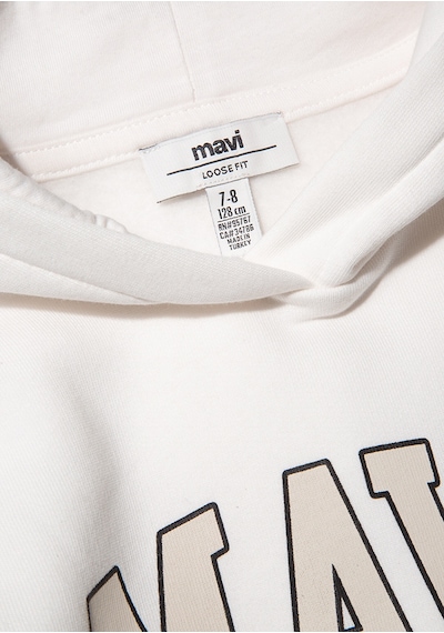 Mavi - Mavi Logo Baskılı Kapüşonlu Beyaz Sweatshirt 7610035-81964 Beyaz Mavi - Mavi Logo Baskılı Kapüşonlu Beyaz Sweatshirt 7610035-81964 Beyaz