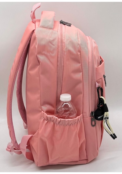 2300 Günlük Sırt Çantası Suya Dayanıklı Kumaş Unisex Okul Çantası Pudra Pudra Pembe