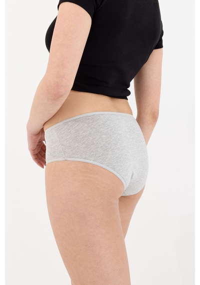 Air Gri Yüksek Bel Slip Külot Gri