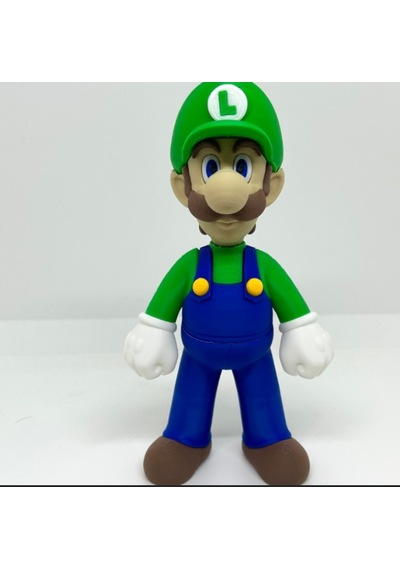 Luigi Figürü - Süper Mario Kardeşler 3d Baskı Karakter Biblo