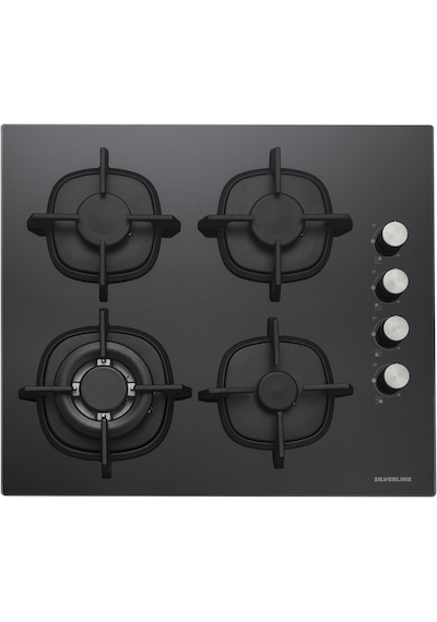 Silverline BO6504B01 - CS5429B01 - 3457 Soho 60 Siyah Cam Ankastre Set