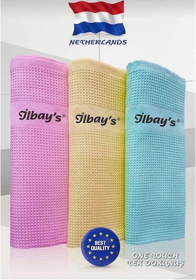 Orijinal İlbays Temizlik Bezi Avantaj Paketi 2x3 Lü Paket Toplam 6 Adet Microfiber Temizlik Bezi Diğer